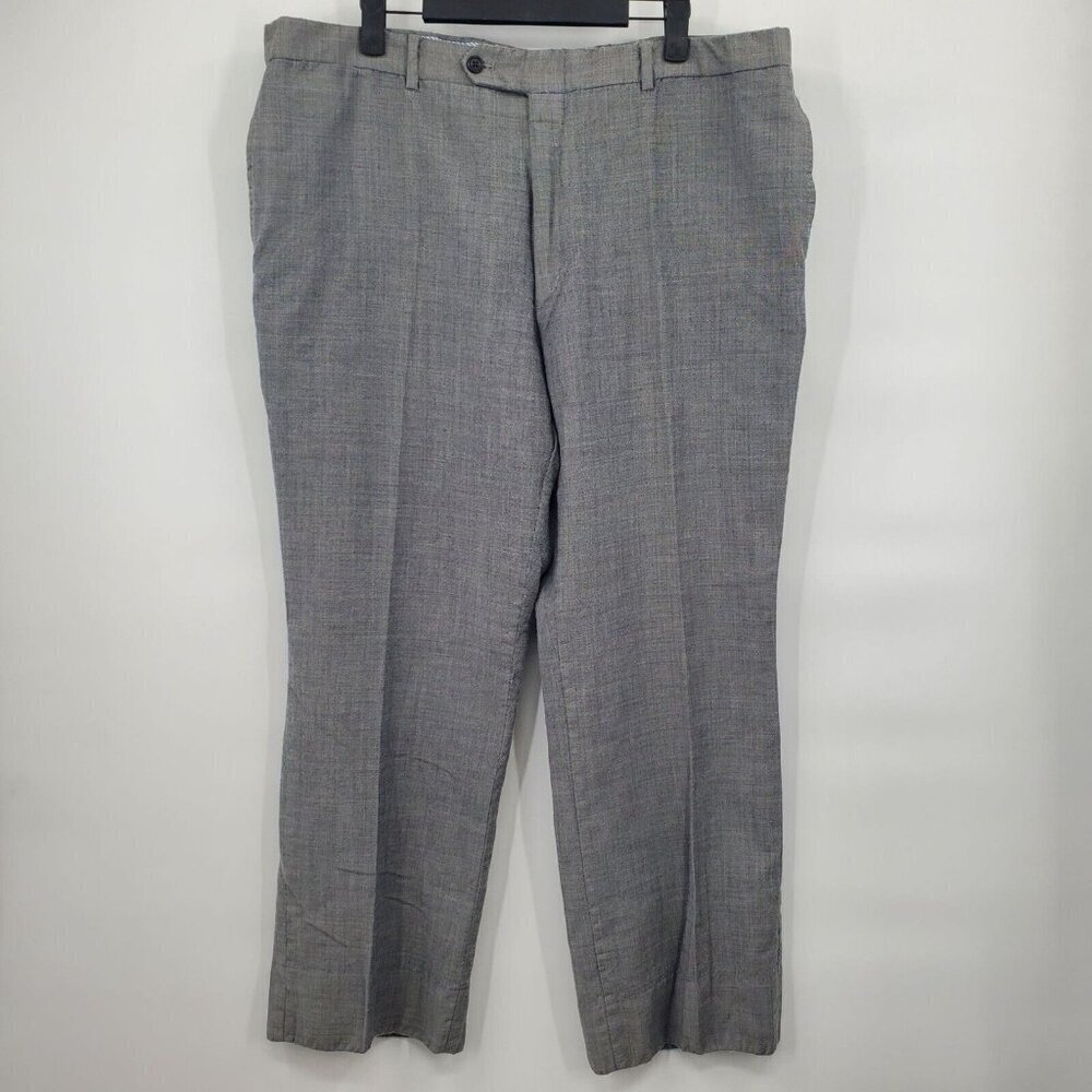Tommy Hilfiger 100% Wool Trouser Pants Women Size 16 Gray ZipFly